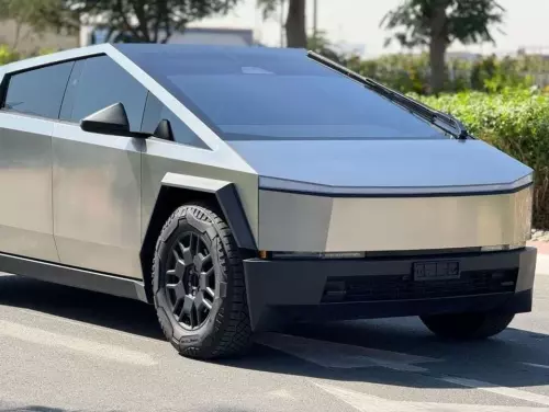 Tesla Cybertruck Fully Electric 2024 Model Year Silver Color Exterior