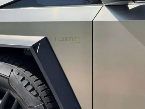 Tesla Cybertruck Fully Electric 2024 Model Year Silver Color Exterior