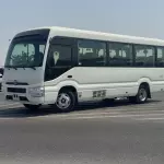 TOYOTA COASTER 2.8L 2025 MODEL YEAR GCC SPECS WHITE COLOR  - Thumbnail 1