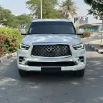 Infiniti QX80 Luxury 5.6L Petrol 2020 Model Year White Color Exterior  - Thumbnail 2