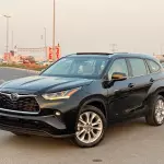 Toyota Highlander XLE Hybrid 2.5L 2023 Model Year Black Color Exterior  - Thumbnail 1