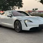 Porsche Taycan Standard Fully Electric 2023 Model Year White Color Exterior - Thumbnail 1
