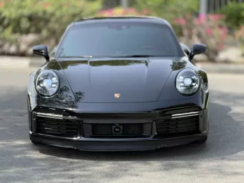 Porsche 911 Turbo S 3.8L 2024 Model Year Black Color Exterior