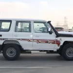TOYOTA LAND CRUISER LC76 2024 MODEL YEAR 4.5L V8 DIESEL E GRADE MANUAL WHITE EXTERIOR - Thumbnail 2