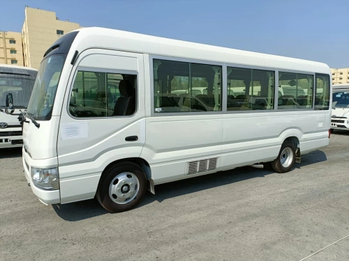 Toyota Coaster 4.0L Diesel 2025 Model Year White Color Exterior 
