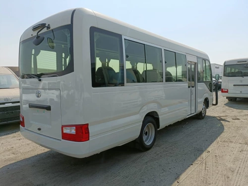 Toyota Coaster 4.0L Diesel 2025 Model Year White Color Exterior 