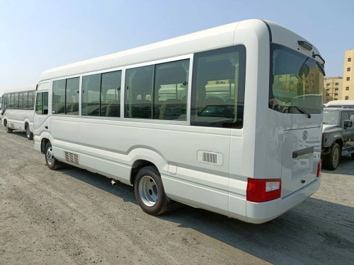 Toyota Coaster 4.0L Diesel 2025 Model Year White Color Exterior 