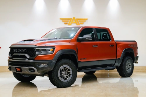 Dodge Ram 1500 6.2L SuperCharged HEMI V8 Engine 2024 Model Year Orange Color Exterior