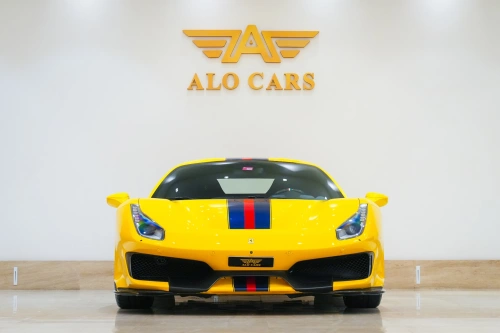 Ferrari 488 Pista 3.9L Petrol V8 2020 Model Year Yellow Color Exterior