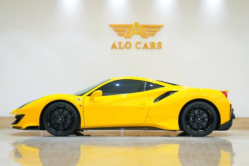 Ferrari 488 Pista 3.9L Petrol V8 2020 Model Year Yellow Color Exterior