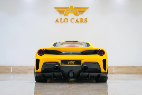 Ferrari 488 Pista 3.9L Petrol V8 2020 Model Year Yellow Color Exterior