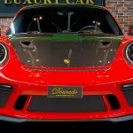 2019 Porsche 911 GT3 RS Weissach, Red Exterior, Gold Rims - Thumbnail 3
