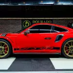 2019 Porsche 911 GT3 RS Weissach, Red Exterior, Gold Rims - Thumbnail 6