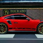 2019 Porsche 911 GT3 RS Weissach, Red Exterior, Gold Rims - Thumbnail 7