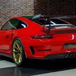 2019 Porsche 911 GT3 RS Weissach, Red Exterior, Gold Rims - Thumbnail 10