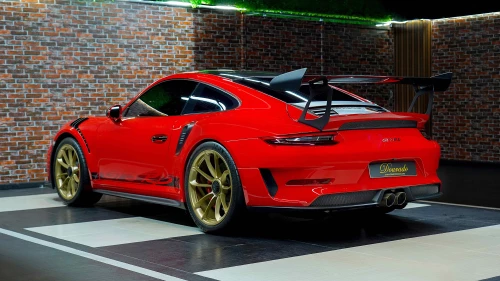 2019 Porsche 911 GT3 RS Weissach, Red Exterior, Gold Rims