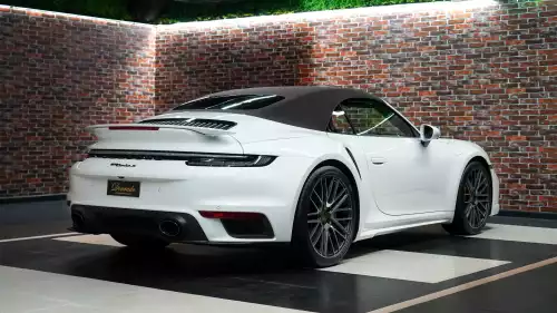 2023 Porsche 911 Turbo S Cabriolet, White Color Exterior