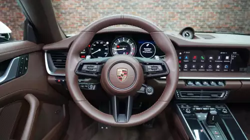 2023 Porsche 911 Turbo S Cabriolet, White Color Exterior