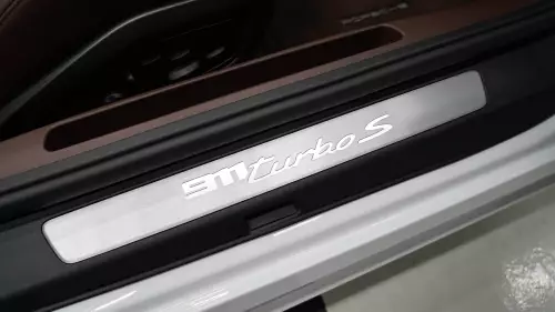 2023 Porsche 911 Turbo S Cabriolet, White Color Exterior