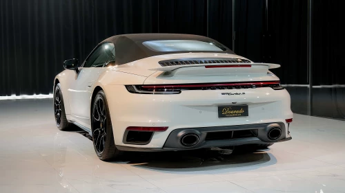 2024 Porsche 911 Turbo S Cabriolet, Crayon Exterior Black Interior