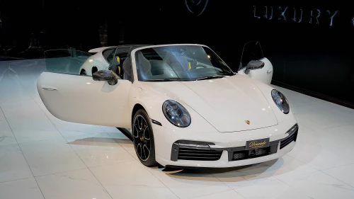 2024 Porsche 911 Turbo S Cabriolet, Crayon Exterior Black Interior