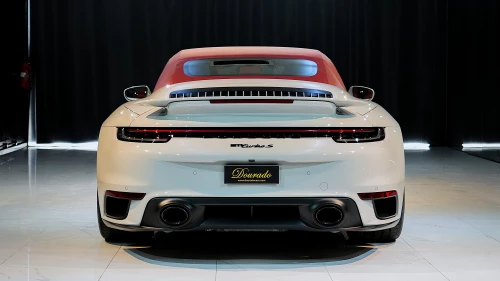 2024 Porsche 911 Turbo S Cabriolet, Crayon Exterior Red Interior