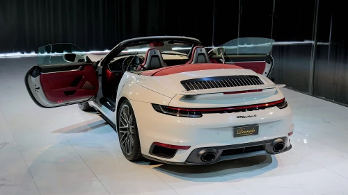2024 Porsche 911 Turbo S Cabriolet, Crayon Exterior Red Interior
