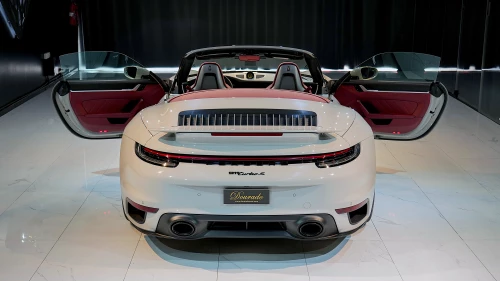 2024 Porsche 911 Turbo S Cabriolet, Crayon Exterior Red Interior