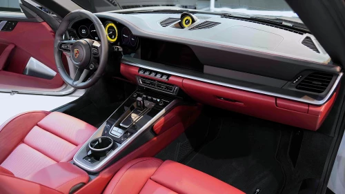 2024 Porsche 911 Turbo S Cabriolet, Crayon Exterior Red Interior