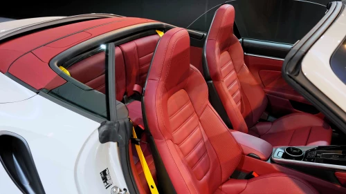 2024 Porsche 911 Turbo S Cabriolet, Crayon Exterior Red Interior