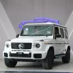BRAND NEW 2025 Mercedes G580 Electric, 4-Motor 4x4, 579 HP, White Exterior - Thumbnail 1