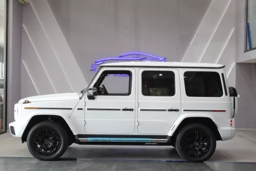 BRAND NEW 2025 Mercedes G580 Electric, 4-Motor 4x4, 579 HP, White Exterior