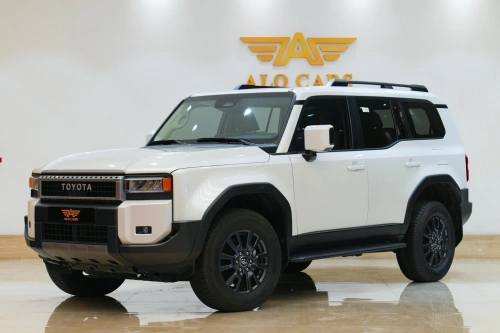 Toyota Prado Turbo 2.4L Petrol 2024 Model Year White Color Exterior 