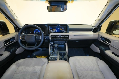 Toyota Prado Turbo 2.4L Petrol 2024 Model Year White Color Exterior 