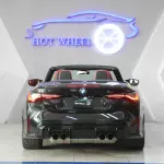 2022  BMW M4 COMPETITION, V6 SOFT-TOP CONVERTIBLE, BLACK COLOR EXTERIOR - Thumbnail 4