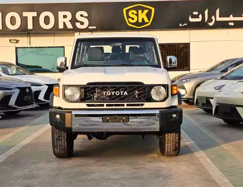 Toyota Land Cruiser LC76 4.0L Petrol 2025 Model Year White Color Exterior