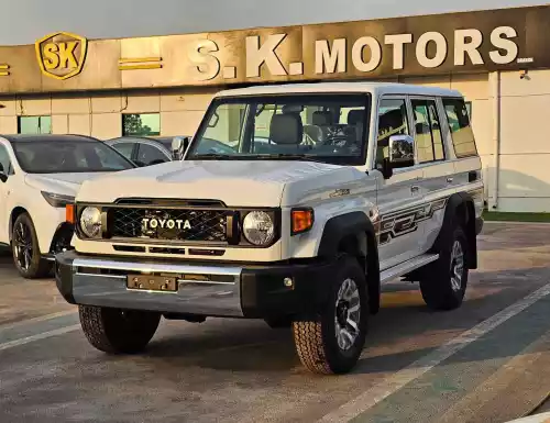 Toyota Land Cruiser LC76 4.0L Petrol 2025 Model Year White Color Exterior