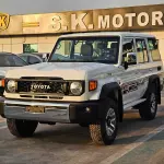Toyota Land Cruiser LC76 4.0L Petrol 2025 Model Year White Color Exterior - Thumbnail 2