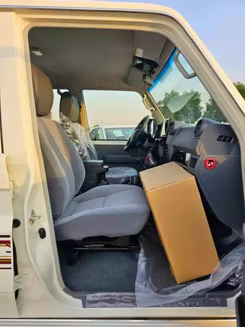 Toyota Land Cruiser LC76 4.0L Petrol 2025 Model Year White Color Exterior