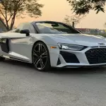 Audi R8 Spyder 5.2L Petrol 2020 Model Year White Color Exterior - Thumbnail 1