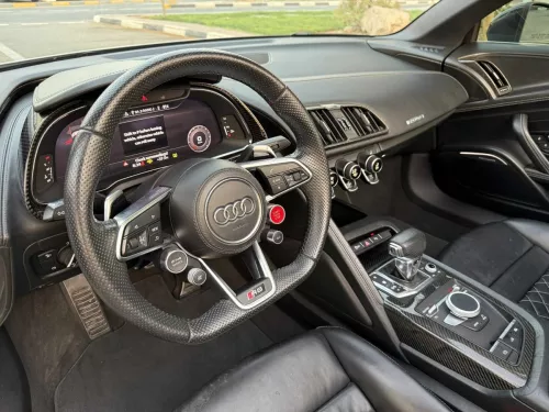 Audi R8 Spyder 5.2L Petrol 2020 Model Year White Color Exterior