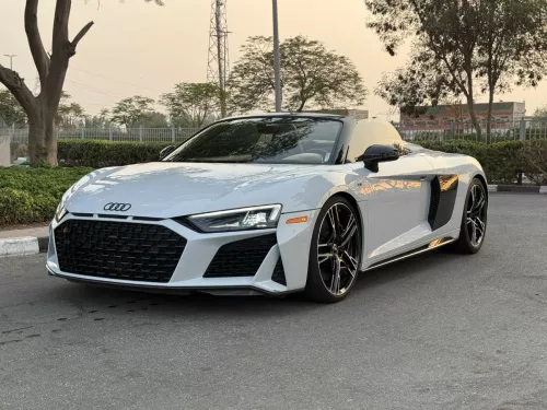 Audi R8 Spyder 5.2L Petrol 2020 Model Year White Color Exterior