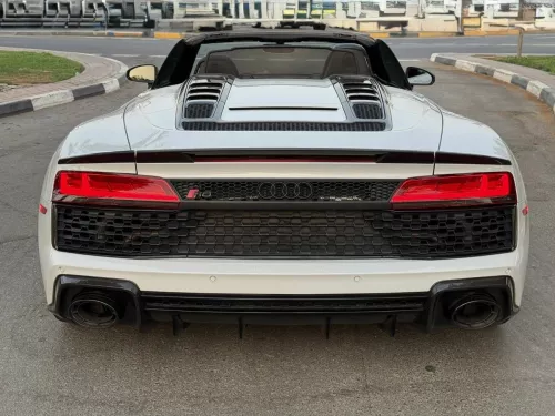 Audi R8 Spyder 5.2L Petrol 2020 Model Year White Color Exterior