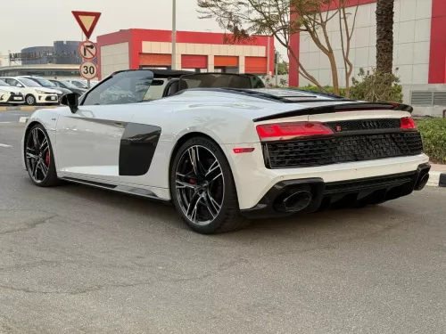 Audi R8 Spyder 5.2L Petrol 2020 Model Year White Color Exterior