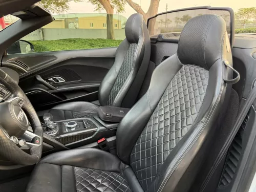 Audi R8 Spyder 5.2L Petrol 2020 Model Year White Color Exterior