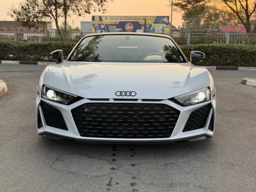 Audi R8 Spyder 5.2L Petrol 2020 Model Year White Color Exterior