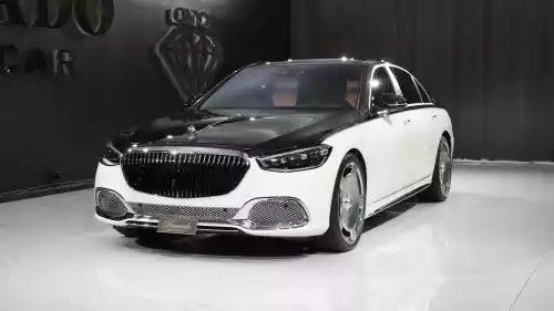 2021 Mercedes-Benz Maybach S 500 4Matic Long, Opalith White Bright and Black Exterior