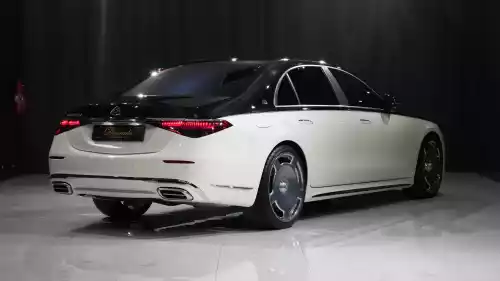 2021 Mercedes-Benz Maybach S 500 4Matic Long, Opalith White Bright and Black Exterior