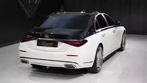 2021 Mercedes-Benz Maybach S 500 4Matic Long, Opalith White Bright and Black Exterior