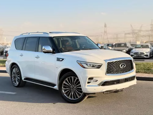 Infiniti QX80 5.6L Petrol 2019 Model Year White Color Exterior